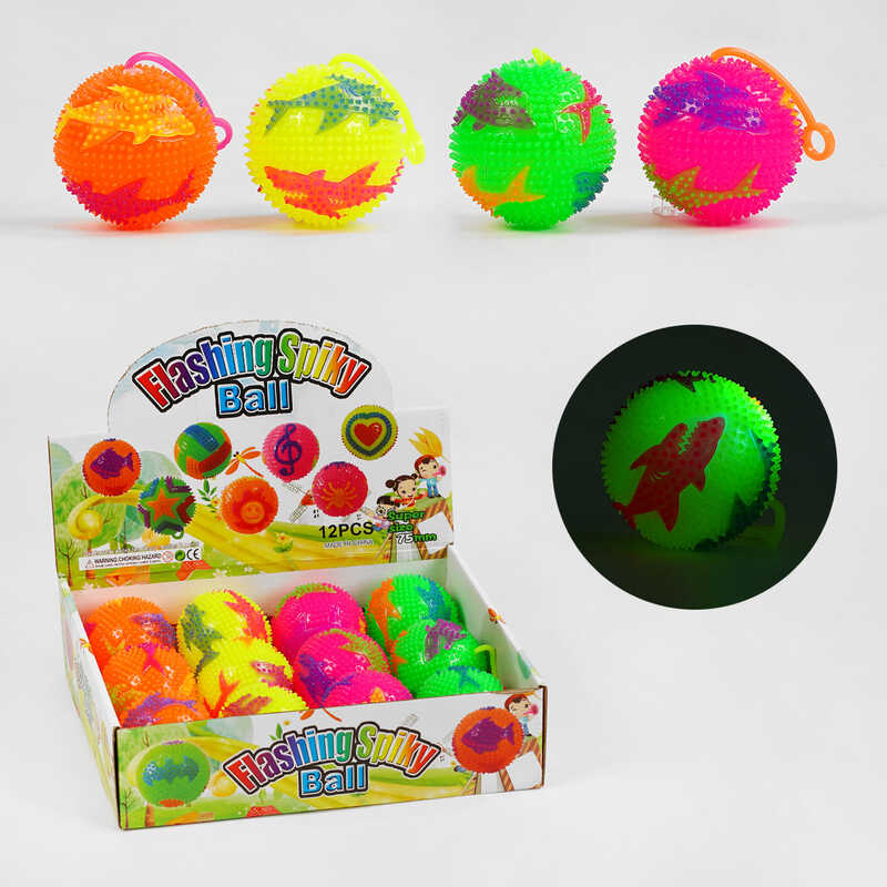 М“яч стрибун C 60493 (24) “Акулки“, світло, пискавка, ЦІНА ЗА 12 ШТУК В БЛОЦІ