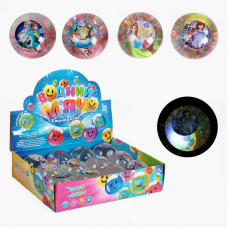 М`яч стрибун C 65456 (12) “TK Group“, ЦІНА ЗА 12 ШТУК В БЛОЦІ, “Героїня”, блискітки, підсвічування, в коробці