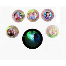 М`яч стрибун C 65458 (12) ЦІНА ЗА 12 ШТУК У ПАКЕТІ,  “Героїня”, блискітки, підсвічування