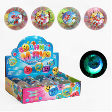 М`яч стрибун C 65466 (12) “TK Group“, ЦІНА ЗА 12 ШТУК В БЛОЦІ, “Герой”, блискітки, підсвічування, в коробці