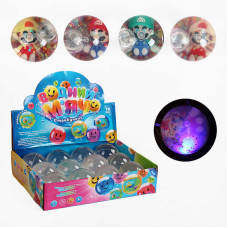 М`яч стрибун C 65467 (12) “TK Group“, ЦІНА ЗА 12 ШТУК В БЛОЦІ, “Герой”, блискітки, підсвічування, в коробці