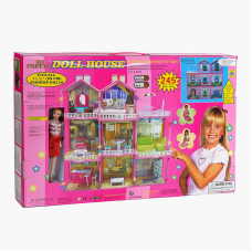 Будиночок для ляльок 6992 (6) 3 поверхи, світло, меблі (висота 109 см), в коробці