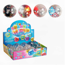 М`яч стрибун C 65469 (12) “TK Group“, ЦІНА ЗА 12 ШТУК В БЛОЦІ, “Герой”, блискітки, підсвічування, в коробці