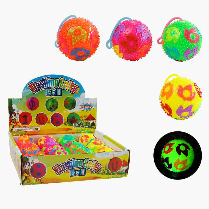 М`яч стрибун C 68775 (24) ЦІНА ЗА 12 ШТУК В БЛОЦІ, підсвічування, пискавка, в коробці