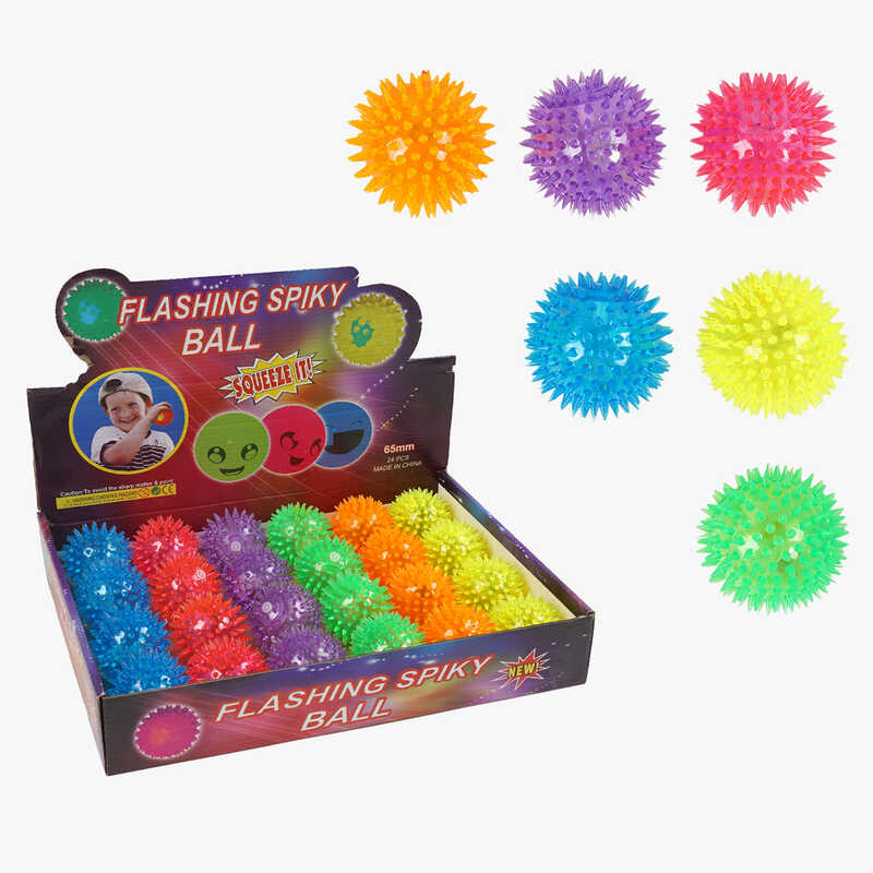 М`яч стрибун C 70418 (24) ЦІНА ЗА 24 ШТУКИ В БЛОЦІ, підсвічування, пискавка, в коробці