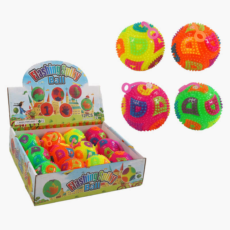 М`яч стрибун C 70423 (30) ЦІНА ЗА 12 ШТУК В БЛОЦІ, підсвічування, пискавка, в коробці