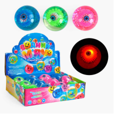 М`яч стрибун С 65473 (12) “TK Group“, ЦІНА ЗА 12 ШТУК В БЛОЦІ “Око”, підсвічується, в коробці