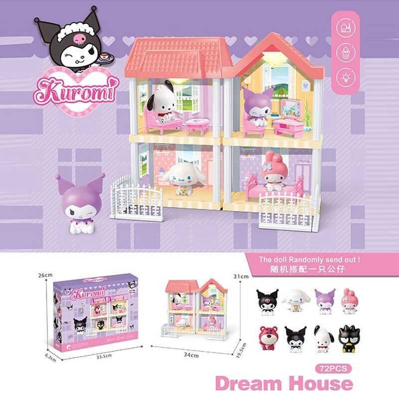 Будиночок з героями 5 SY-1 Штрих=41998 (72) підсвічування, фігурка героя, 2 поверхи, меблі, в коробці Будиночок з героями 5 SY-1 Штрих=41998 (72) підсвічування, фігурка героя, 2 поверхи, меблі, в коробці