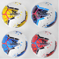 М“яч футбольний C 44442 (60) “TK Sport“, 4 види, вага 400-420 грам, матеріал TPE, балон гумовий з ниткою, ВИДАЄТЬСЯ ТІЛЬКИ МІКС ВИДІВ