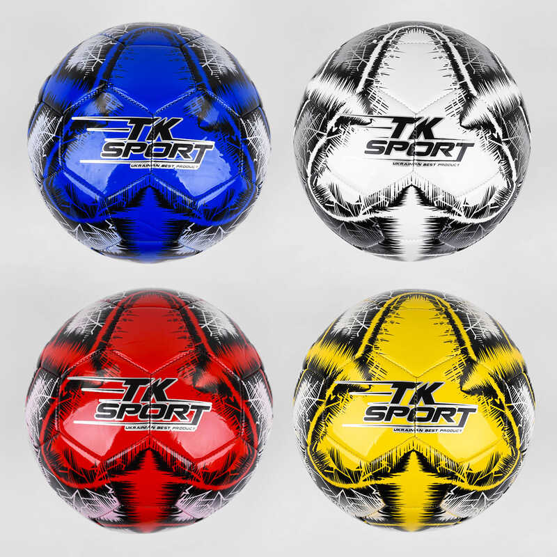 М“яч футбольний C 44452 (60) “TK Sport“, вага 330-350 грамів, матеріал TPE піна, балон гумовий, ВИДАЄТЬСЯ ТІЛЬКИ МІКС ВИДІВ