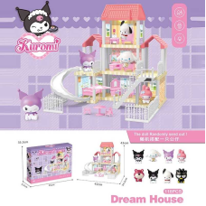 Будиночок з героями 6 SY-1 (36) підсвічування, фігурка героя, 3 поверхи, меблі, в коробці