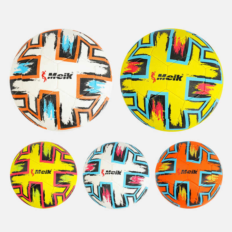 М“яч футбольний C 50679 (60) 5 видів, вага 400-420 грамів, матеріал TPE, балон гумовий, розмір №5