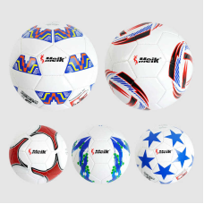 М`яч футбольний C 55976 (60) 5 видів, матеріал PVC, вага 320-340 грамів, розмір №5