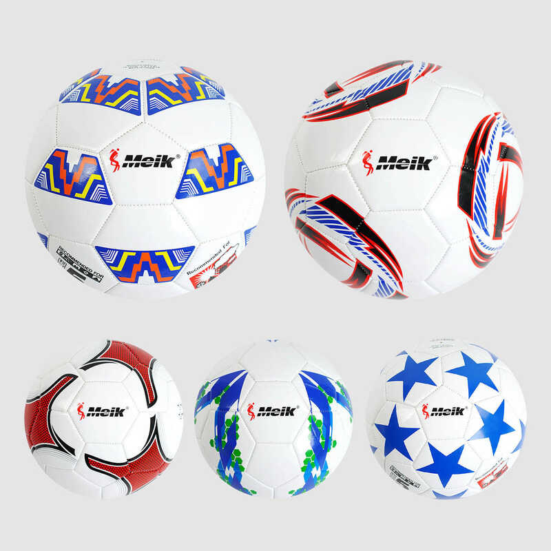 М`яч футбольний C 55976 (60) 5 видів, матеріал PVC, вага 320-340 грамів, розмір №5 М`яч футбольний C 55976 (60) 5 видів, матеріал PVC, вага 320-340 грамів, розмір №5