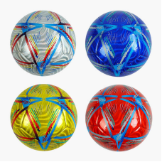 М`яч футбольний C 62384 (80) 4 види, вага 330-350 грамів, матеріал PU, балон гумовий, розмір №5, ВИДАЄТЬСЯ ТІЛЬКИ МІКС ВИДІВ