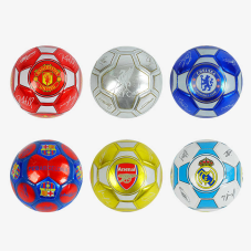 М`яч футбольний C 62412 (80) 6 видів, матеріал м’який PVC, вага 330-350 грамів, гумовий балон, розмір №5