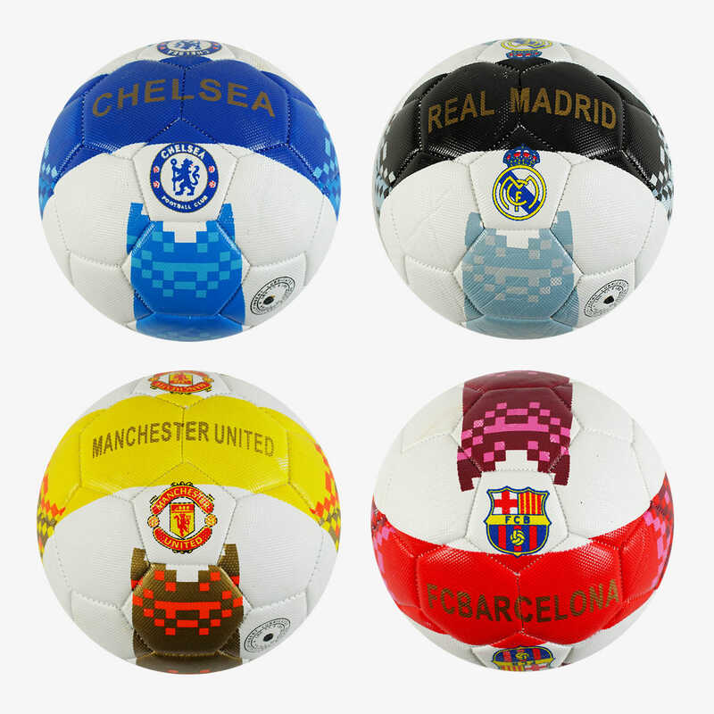 М`яч футбольний C 62417 (80) 4 види, вага 310-330 грамів, матеріал TPU, гумовий балон, розмір №5, ВИДАЄТЬСЯ МІКС 