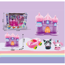 Будиночок з героями YQ 503 (48/2) 2 фігурки героїв, замок, машинка, в коробці