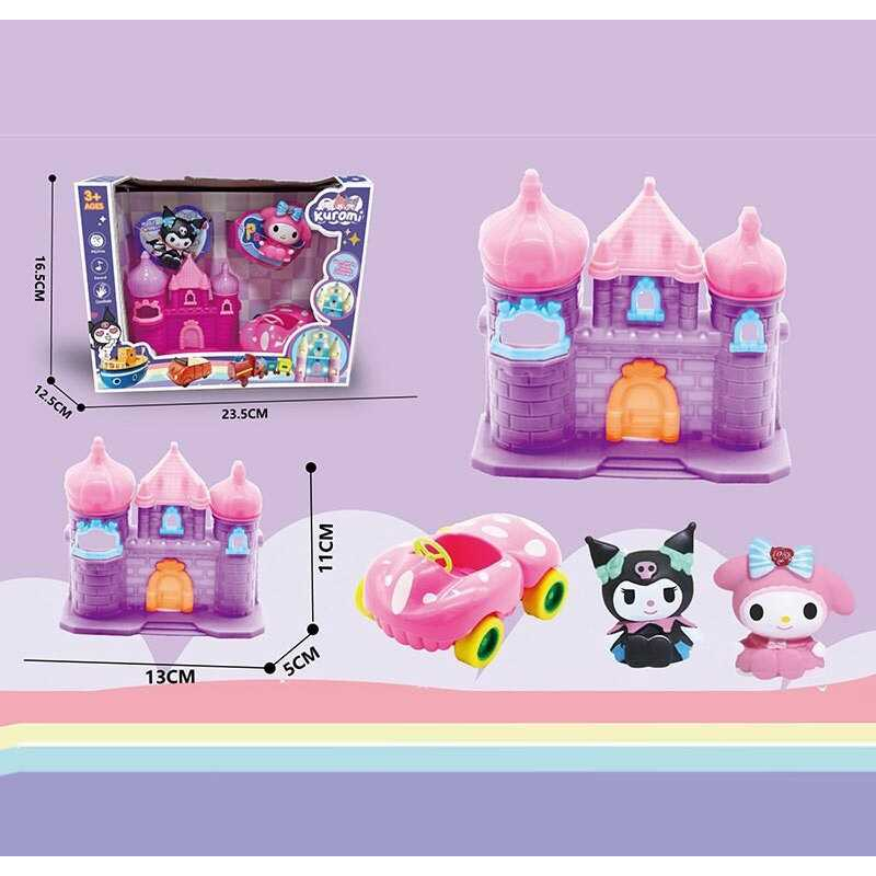 Будиночок з героями YQ 503 (48/2) 2 фігурки героїв, замок, машинка, в коробці