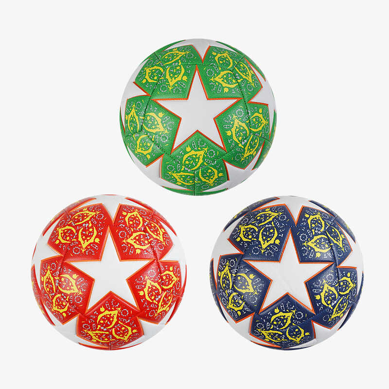 М“яч футбольний C 63400 (60) 3 види, вага 400-420 грамів, матеріал PU, балон гумовий з ниткою, ВИДАЄТЬСЯ ТІЛЬКИ МІКС ВИДІВ