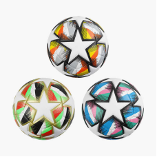 М“яч футбольний C 63401 (50) 3 види, вага 400 - 420 грамів, матеріал PU, балон гумовий з ниткою, ВИДАЄТЬСЯ ТІЛЬКИ МІКС ВИДІВ