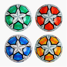 М`яч футбольний C 64679 (60) 4 види, вага 330 грамів, матеріал м`який PVC, гумовий балон, ВИДАЄТЬСЯ ТІЛЬКИ МІКС ВИДІВ