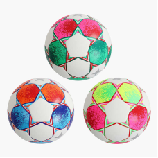 М`яч футбольний C 64687 (30) 3 види, вага 420 грамів, матеріал PU, балон гумовий, клеєний, (поставляється накачаним на 90), ВИДАЄТЬСЯ ТІЛЬКИ МІКС ВИДІВ