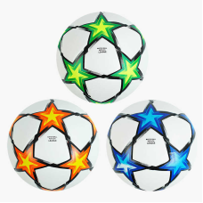 М`яч футбольний C 64691 (30) 3 види, вага 420 грамів, матеріал PU, балон гумовий, клеєний, (поставляється накачаним на 90), ВИДАЄТЬСЯ МІКС 