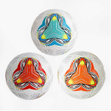 М“яч футбольний C 66337 (30) 3 види, вага 420 грамів, матеріал PU, балон гумовий, клеєний, (поставляється накачаним на 80) ВИДАЄТЬСЯ МІКС ВИДІВ