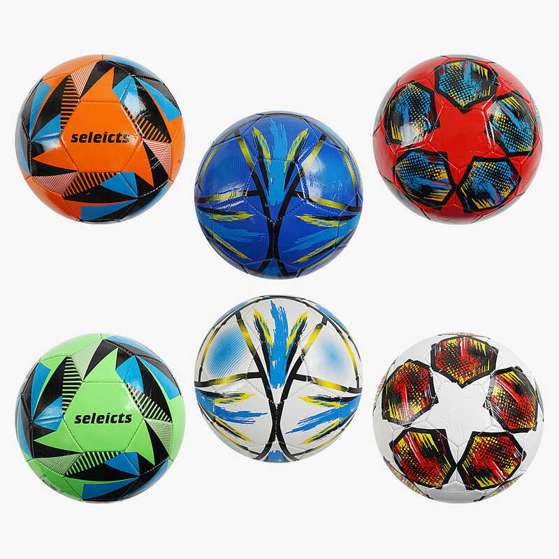 М“яч футбольний C 70126 (100) 6 кольорів, розмір №5, матеріал PVC, 280 грамів, гумовий балон, ВИДАЄТЬСЯ ТІЛЬКИ МІКС ВИДІВ