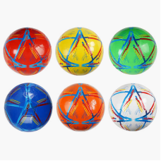 М`яч футбольний C 70164 (100) 6 кольорів, розмір №5, матеріал PVC, 260-270 грамів, гумовий балон, ВИДАЄТЬСЯ ТІЛЬКИ МІКС ВИДІВ
