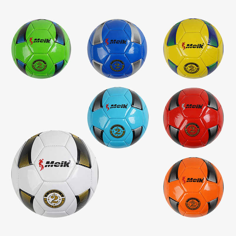 М“яч футбольний C 70238 (100) 7 кольорів,РОЗМІР №2, матеріал PVC, 100 грамів, баллон гумовий,  ВИДАЄТЬСЯ ТІЛЬКИ МІКС ВИДІВ