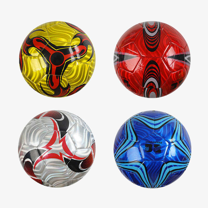 М`яч футбольний C 70310 (80) 4 види, матеріал м“який PVC, вага 330-350 грамів, гумовий балон, розмір №5, ВИДАЄТЬСЯ ТІЛЬКИ МІКС ВИДІВ