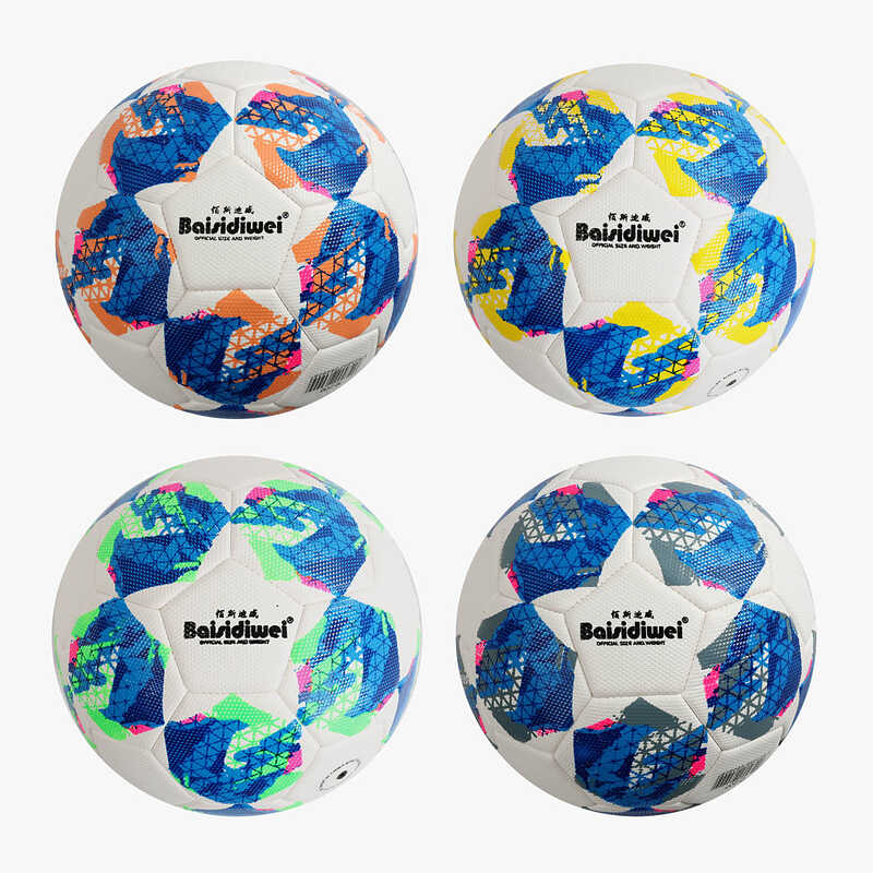 М`яч футбольний C 70435 (60) вага 400-420 грамів, матеріал PU, балон гумовий, розмір №5, ВИДАЄТЬСЯ ТІЛЬКИ МІКС ВИДІВ