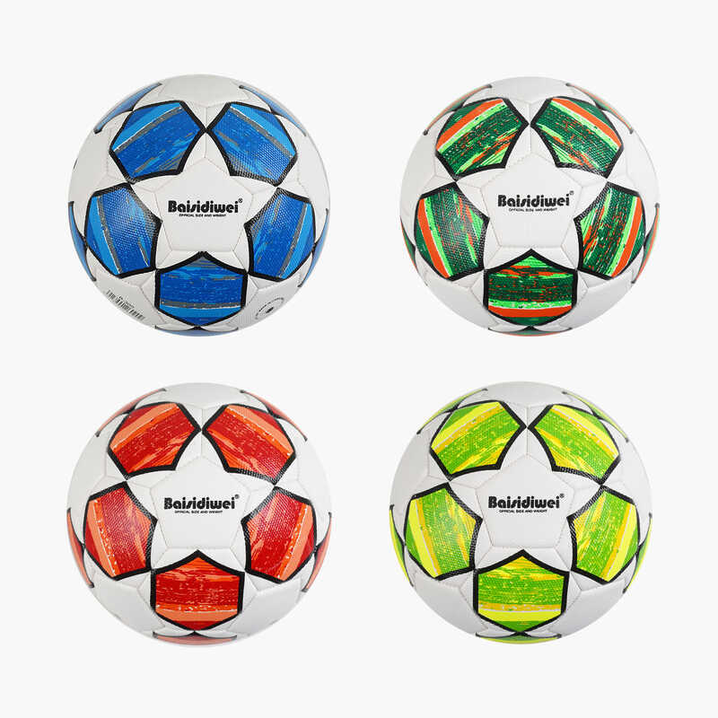 М“яч футбольний C 70436 (60) 4 види, матеріал TPE, вага 340-360 грамів, гумовий балон, розмір №5, ВИДАЄТЬСЯ ТІЛЬКИ МІКС ВИДІВ