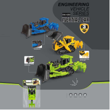 Бульдозер BHX 887 (72) 3 кольори, довжина 25 см, інерція, гумові шини, рухливі елементи, в пакеті, ВИДАЄТЬСЯ ТІЛЬКИ МІКС ВИДІВ