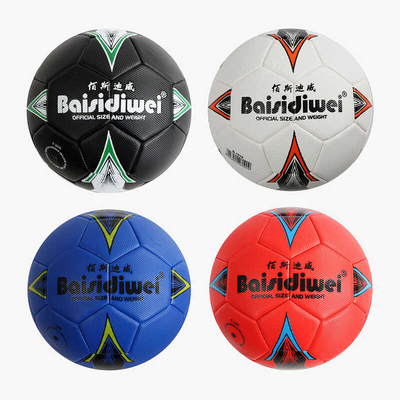 М`яч футбольний C 70454 (60) вага 400-420 грамів, матеріал PU, балон гумовий, розмір №5, ВИДАЄТЬСЯ ТІЛЬКИ МІКС ВИДІВ