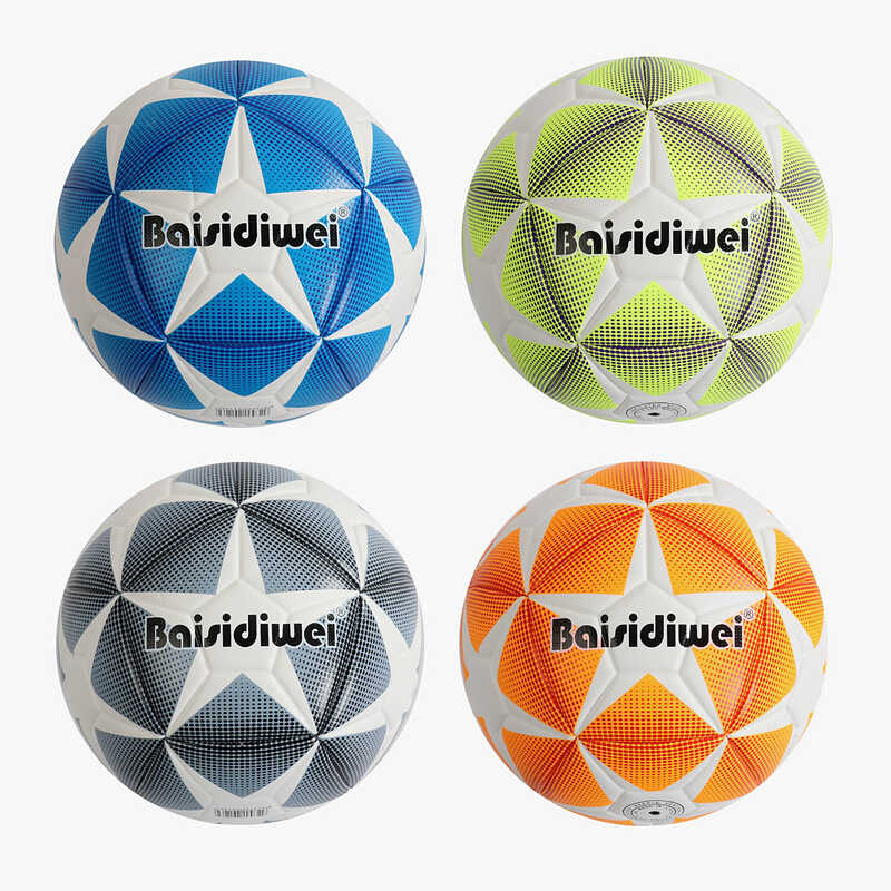 М`яч футбольний C 70464 (60) 4 види, вага 400-420 грамів, матеріал PU, балон гумовий, розмір №5, ВИДАЄТЬСЯ ТІЛЬКИ МІКС ВИДІВ