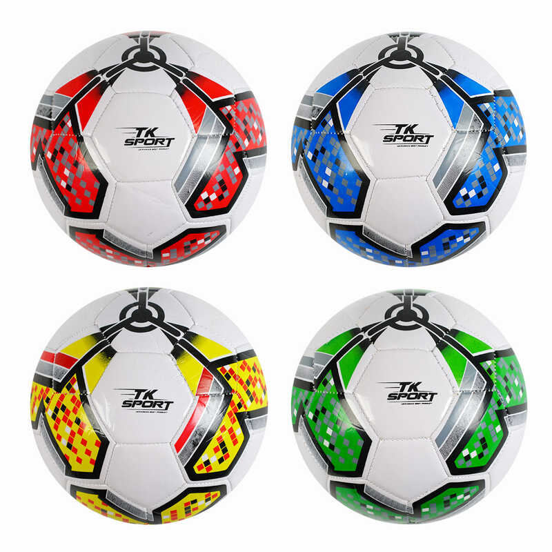 М`яч футбольний С 62407 (80) “TK Sport“ 4 кольори, вага 300-310 грамів, гумовий балон, матеріал PVC, розмір №5, ВИДАЄТЬСЯ МІКС 
