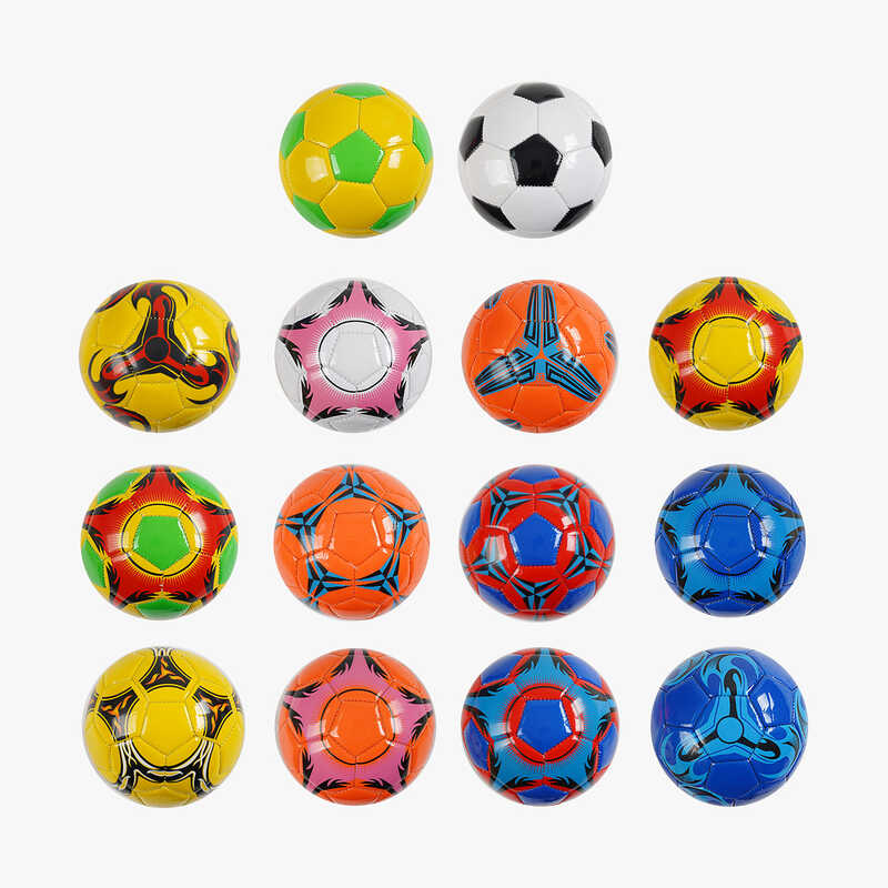 М`яч футбольний С 70165 (200) РОЗМІР №2, матеріал PVC, 95-100 грамів, балон гумовий, ВИДАЄТЬСЯ ТІЛЬКИ МІКС ВИДІВ