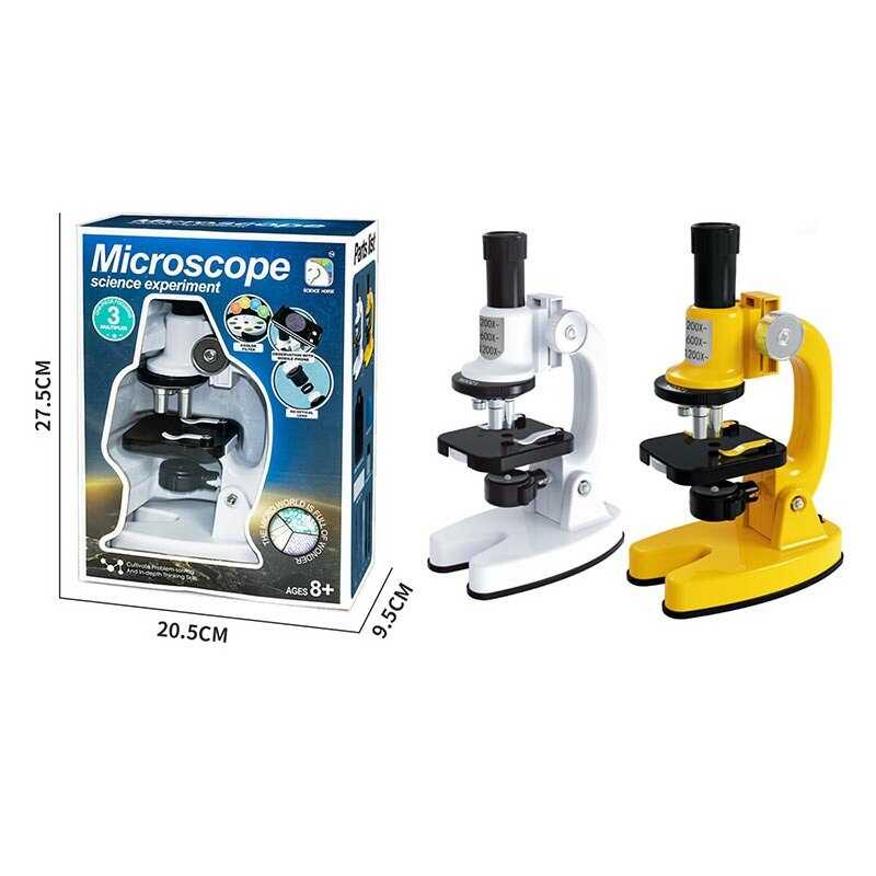 Мікроскоп SD 221 (36/2) 2 кольори, збільшення 200х-600х-1200х, підсвічування, інструменти, аксесуари, зразок для дослідження, кольорові фільтри, в коробці