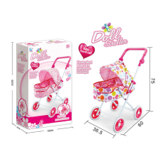 Візок для ляльки 6603 AH-4 (8/2) висота 75см, металевий каркас, козирок від сонця, м’яка ручка, в коробці