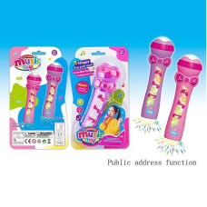 Мікрофон 9833 A (144/2) 2 кольори, звук, підсвічування, на листі