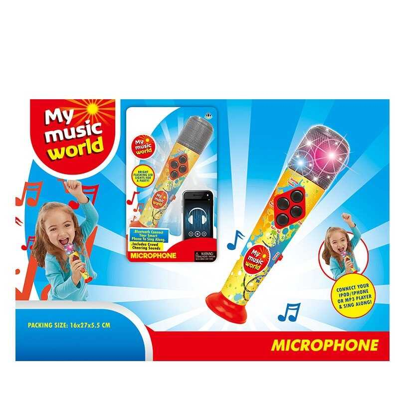 Мікрофон MY 010 (96/2) підсвічування, звук аплодисментів, під“єднання смартфона, у слюді