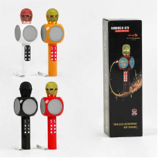 Мікрофон С 60086 (50) 4 види, караоке, bluetooth, USB, колонка, в коробці, ВИДАЄТЬСЯ ТІЛЬКИ МІКС ВИДІВ