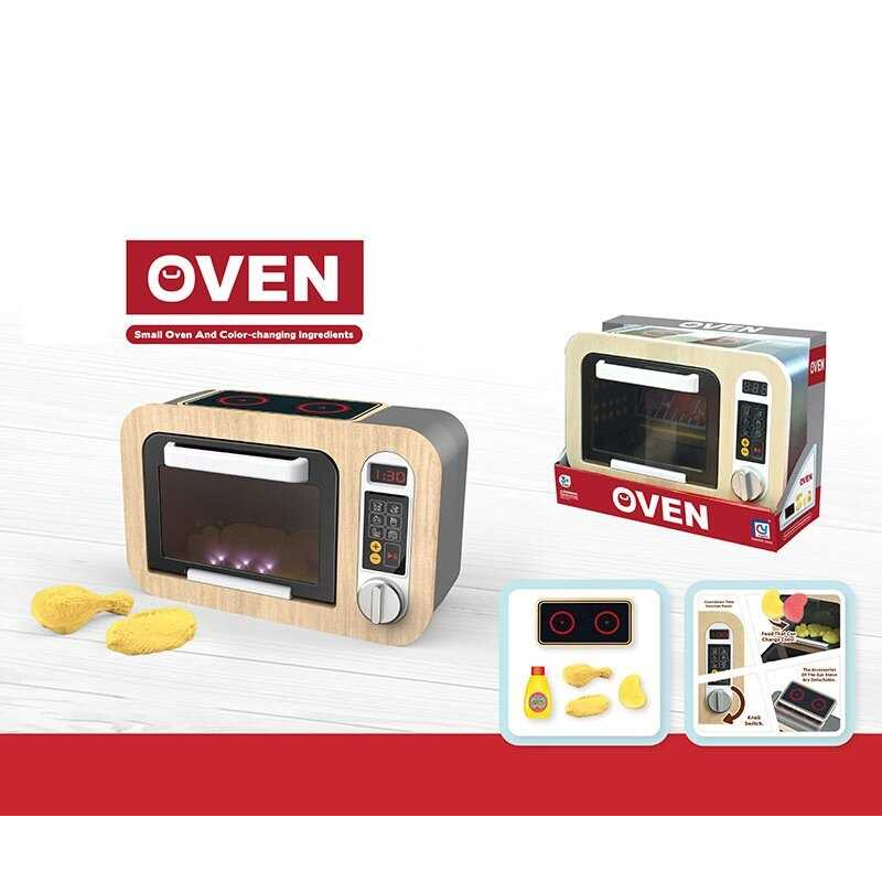 Мікрохвильова піч 818-502 A (18/2) підсвічування, звуки, муляжі їжі, які змінюють колір, в коробці