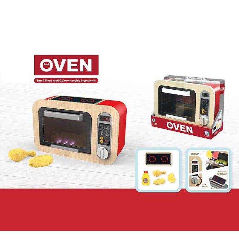 Мікрохвильова піч 818-508 A (18/2) підсвічування, звуки, муляжі їжі, які змінюють колір, в коробці