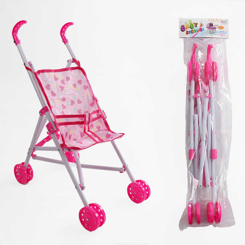 Візок для ляльки CS 7817 SH (72/2) висота 50 см, складна конструкція, в пакеті Візок для ляльки CS 7817 SH (72/2) висота 50 см, складна конструкція, в пакеті