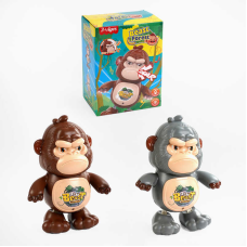 Мавпочка RS 5164 (60/2) 2 кольори, звук, підсвічування, танцює, рухає всіма частинами тіла, в коробці