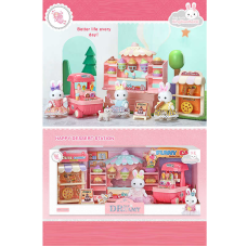 Магазин 6692 (24) флоксова фігурка, стійка для продажу морозива, аксесуари, в коробці